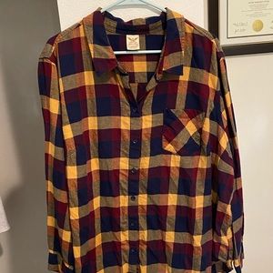 Plaid flannel shirt
